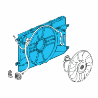 OEM Buick Cascada Fan Shroud Diagram - 13394454