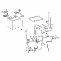 OEM Lexus GX470 Bolt, Battery Clamp Diagram - 74451-52071