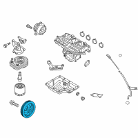 OEM Hyundai Pulley-Damper Diagram - 23124-03800