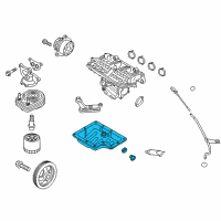 OEM 2018 Hyundai Elantra Pan Assembly-Engine Oil Diagram - 21510-03800