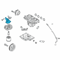 OEM 2017 Hyundai Elantra Bracket-Oil Filter Diagram - 26391-03800