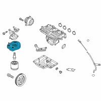 OEM Hyundai Cooler Assembly-Engine Oil Diagram - 26410-03800