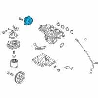 OEM Hyundai Pump Assembly-Oil Diagram - 21310-03800