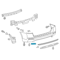 OEM 2011 Toyota Highlander Reflector Diagram - 81920-0E021