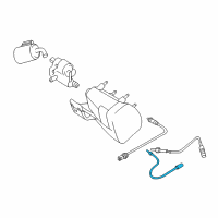 OEM BMW Exhaust Gas Temperature Sensor Diagram - 11781407264