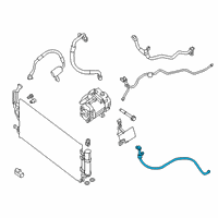 OEM 2022 Nissan Leaf Pipe Assy-Cooler, Compressor To Condenser Diagram - 92447-6WK0B