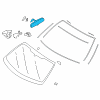 OEM 2017 Toyota 86 Mirror Assembly Diagram - SU003-03184