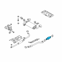 OEM 2010 Hyundai Genesis Coupe Catalytic Converter Assembly Diagram - 28950-2C650