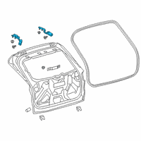 OEM 2022 Ford Escape HINGE ASY Diagram - LJ6Z-7842900-A