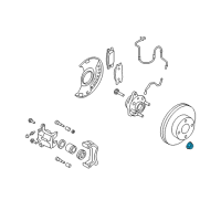 OEM 2020 Nissan Versa Nut-Lock, Front Wheel Bearing Diagram - 40262-4M400