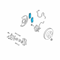 OEM 2011 Nissan Versa Pad Kit-Disc Brake Diagram - 41060-AX086