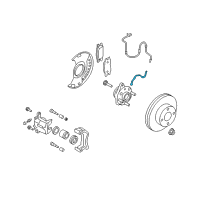 OEM Nissan Versa Hose Assembly-Brake Front Diagram - 46210-1FE0A