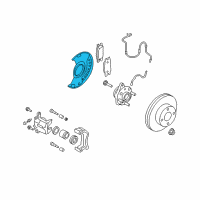 OEM 2008 Nissan Versa Plate-BAFFLE Diagram - 41151-ED000