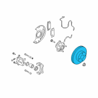 OEM 2011 Nissan Versa Rotor Disc Brake Front Diagram - 40206-AZ61A