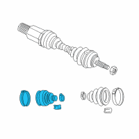 OEM 2000 Dodge Neon Boot Kit-Half Shaft Diagram - 5014913AA