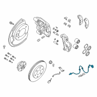 OEM 2020 Nissan Titan Sensor Assembly-Anti SKID, Front RH Diagram - 47910-EZ00A
