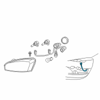 OEM 2004 Chevrolet Malibu Harness Asm-Fwd Lamp Wiring Diagram - 15257207