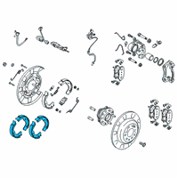 OEM 2019 Kia Stinger Rear Shoe & Lining Kit Diagram - 58305J5A00