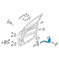 OEM Hyundai Tucson Latch Assembly-Front Door, LH Diagram - 81310-D3010