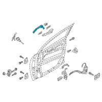 OEM 2020 Hyundai Tucson Front Door Outside Grip, Left Diagram - 82651-D3700