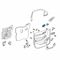 OEM 2016 Cadillac Escalade ESV Window Switch Diagram - 23180789