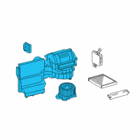 OEM 2011 Toyota Highlander Blower Assembly Diagram - 87130-0E080