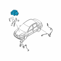 OEM 2008 Kia Rio Abs Anti-Lock Brake Pump Diagram - 589201G000