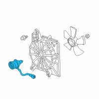 OEM Acura TL Motor, Cooling Fan Diagram - 19030-RDA-A02