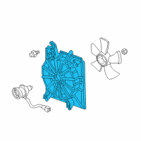 OEM 2005 Acura TL Shroud Diagram - 19015-RDA-A01
