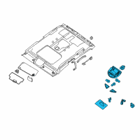 OEM 2010 Nissan Titan Lamp Assembly Map Diagram - 26430-ZT01A