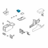 OEM Kia Amanti Cup Holder Assembly Diagram - 846703F200GC