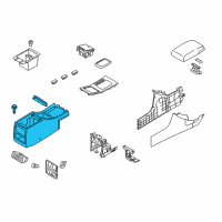 OEM Kia Console Assembly Diagram - 846103F100NF