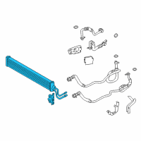 OEM 2011 BMW 535i GT Transmission Oil Cooler Diagram - 17-21-7-575-243