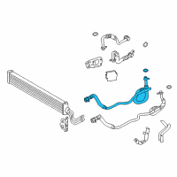 OEM 2018 BMW 640i Gran Coupe Oil Cooling Pipe Outlet Diagram - 17-22-7-583-184