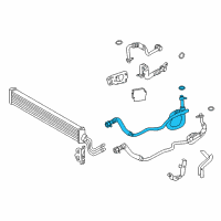 OEM BMW 640i Oil Cooling Pipe Outlet Diagram - 17-22-7-583-184