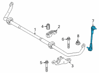 OEM 2022 BMW M8 Stabilizer Link Diagram - 31-30-8-091-462