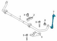 OEM 2020 BMW M5 Stabilizer Link Diagram - 31-30-8-091-462