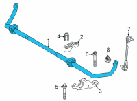 OEM BMW M8 STABILIZER FRONT WITH RUBBER Diagram - 31-35-8-074-129