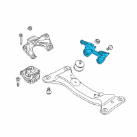 OEM BMW 435i Gran Coupe Automatic Transmission Mount Bracket Diagram - 22-32-6-796-613