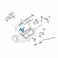 OEM 2000 Infiniti I30 Hinge Assy-Trunk Lid, RH Diagram - 84400-2Y000