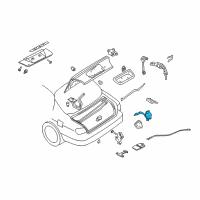OEM Nissan Maxima Trunk Lock Assembly Diagram - 84630-59C0C