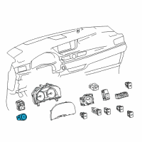 OEM Lexus GS300 Switch, Push Start Diagram - 89611-30123