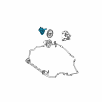 OEM 2000 Mercury Sable Power Steering Pump Diagram - XF1Z-3A674-ABRM