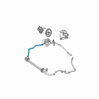 OEM 2000 Mercury Sable Upper Return Hose Diagram - 3F1Z-3A713-AA