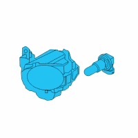 OEM 2014 Kia Soul Front Fog Lamp Assembly, Right Diagram - 92202B2020