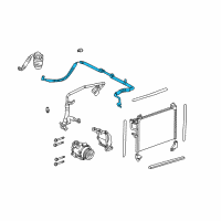 OEM 2004 Buick Rainier Evaporator Tube Diagram - 15923988