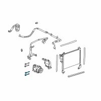 OEM 2015 Cadillac SRX Bracket Bolt Diagram - 11588748