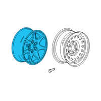 OEM Chevrolet Suburban Spare Wheel Diagram - 84947816