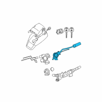 OEM 2012 Toyota Tundra Gear Shift Assembly Diagram - 33055-34020