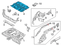 OEM BMW 228i xDrive Gran Coupe TRUNK FLOOR Diagram - 41-00-7-955-516